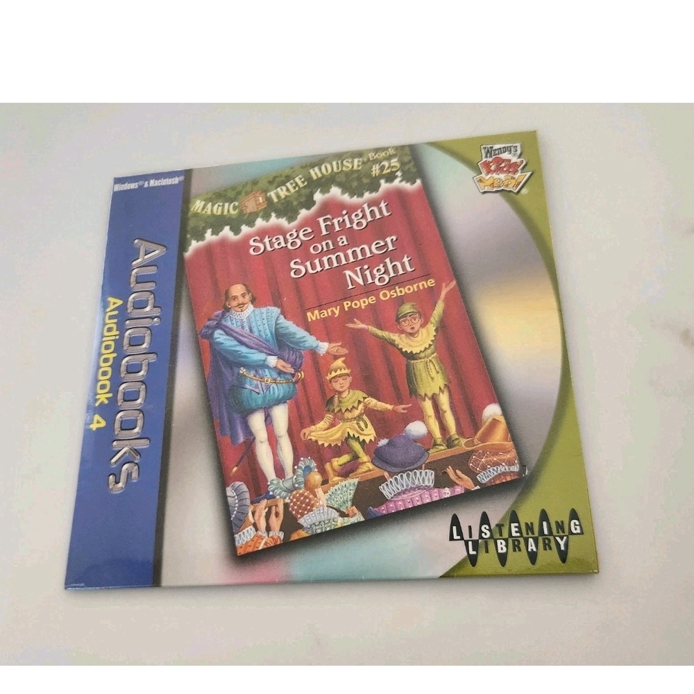 Magic Tree House Audio CD Wendys Kids Meal Audiobook Number 4 Stage Fright New